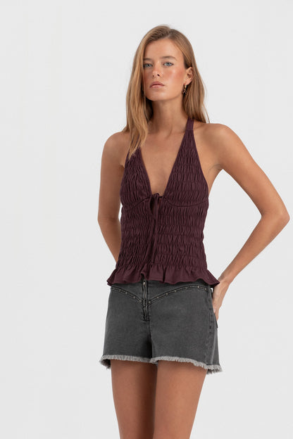 TOP HALTER NIDO ABEJA