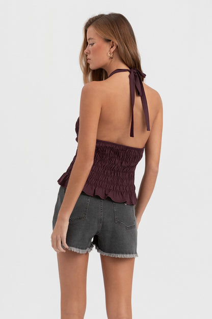 TOP HALTER NIDO ABEJA