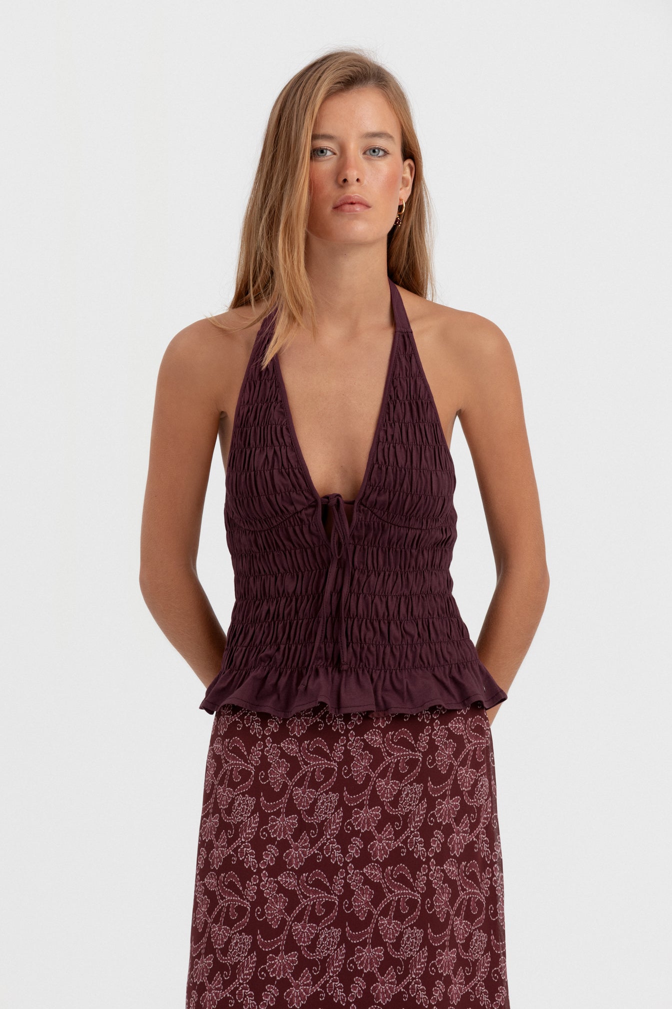 TOP HALTER NIDO ABEJA