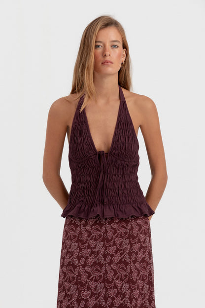 TOP HALTER NIDO ABEJA
