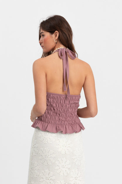 TOP HALTER NIDO ABEJA