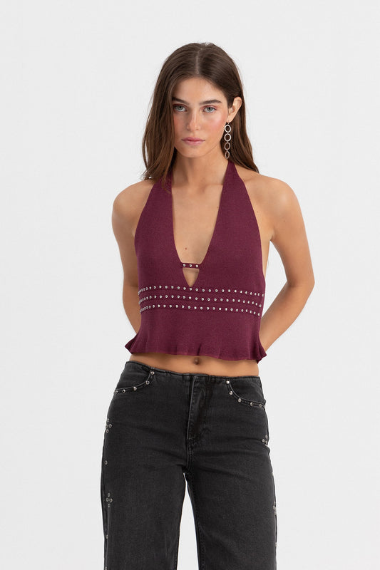 TOP HALTER TACHAS