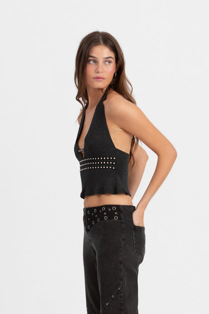 TOP HALTER TACHAS