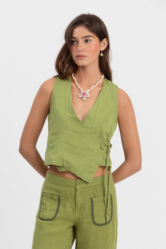 TOP LINO CRUZADO LAZADA
