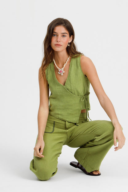 TOP LINO CRUZADO LAZADA