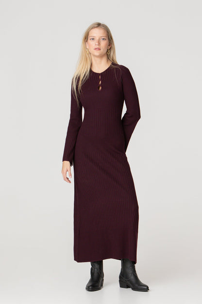 VESTIDO MIDI CUT OUT