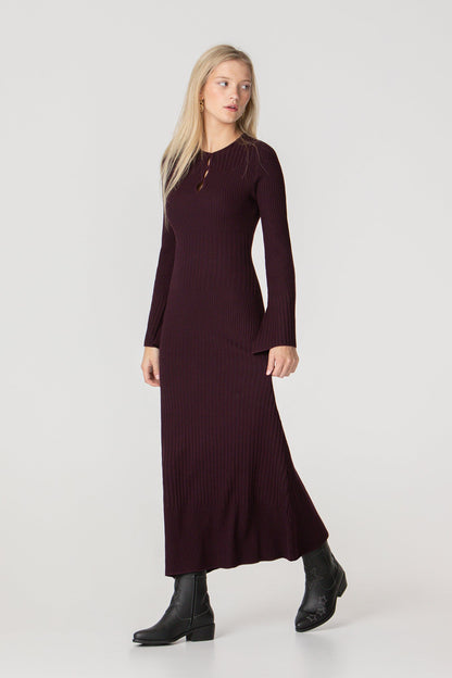 VESTIDO MIDI CUT OUT