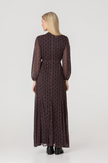 VESTIDO MIDI ESCOTE PICO CUT OUT
