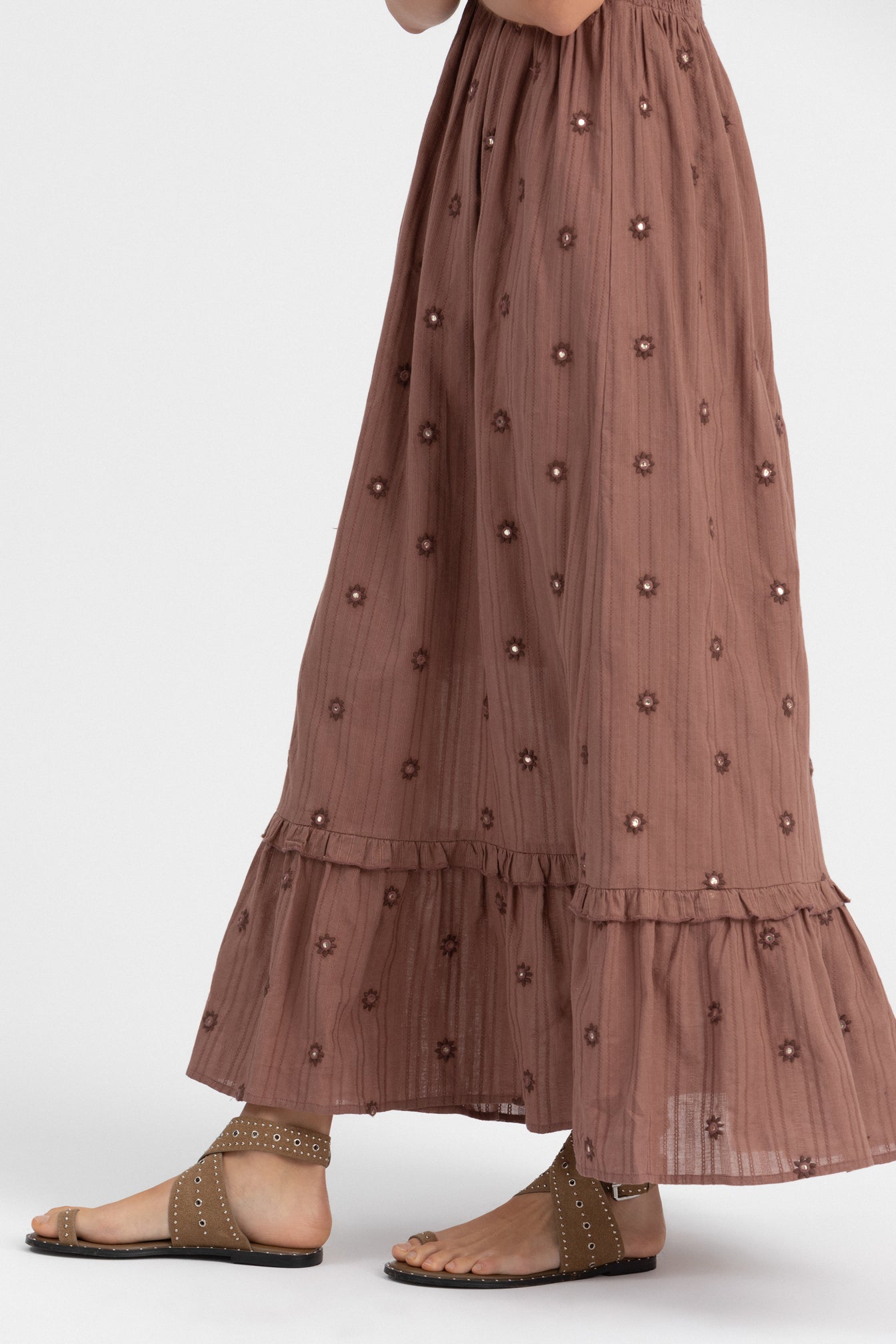 VESTIDO MIDI ESPEJOS