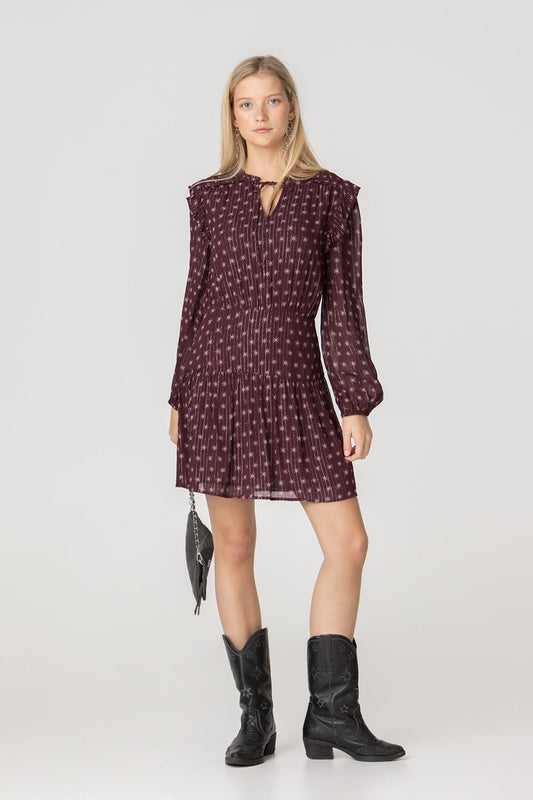 VESTIDO MINI ESTAMPADO