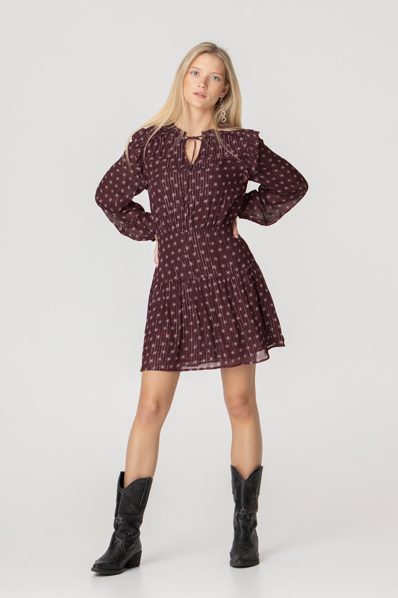VESTIDO MINI ESTAMPADO