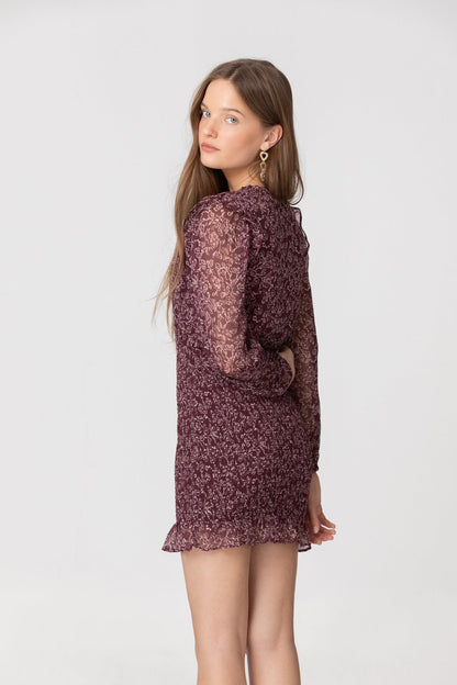 VESTIDO MINI FRUNCIDO