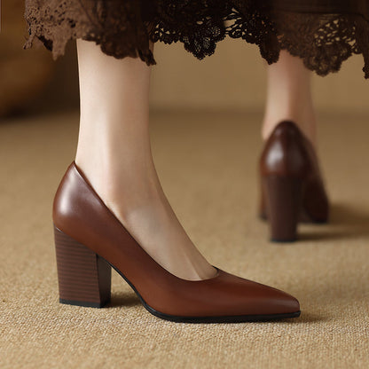 Verona - Elegantes zapatos de tacón bloque para mujer