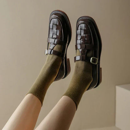 Isava - Zapatos Mary Jane Vintage para Mujer
