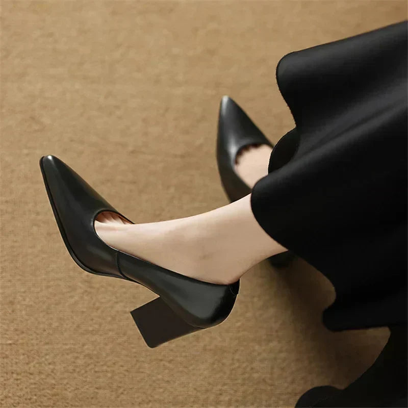 Verona - Elegantes zapatos de tacón bloque para mujer