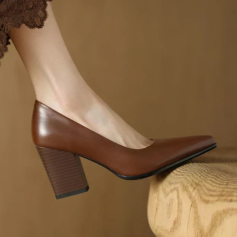 Verona - Elegantes zapatos de tacón bloque para mujer