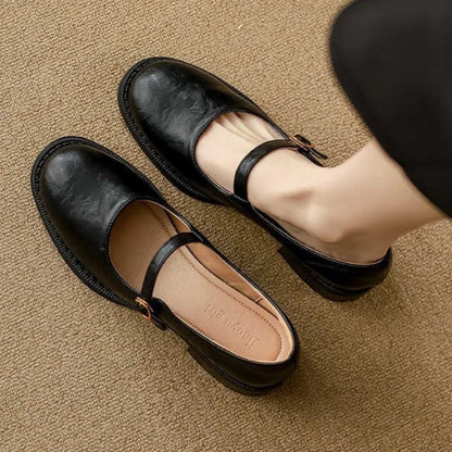 Dorvanna - Zapatos Mary Jane para mujer con tacón bajo y comodidad