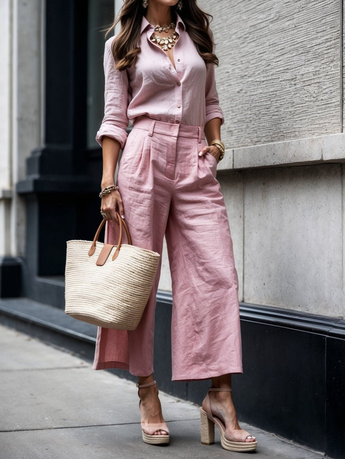 Isabel - Look Casual Chic Rosa