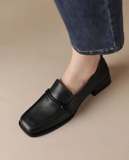 Audrey - Mocasines de mujer con tacón bloque y comodidad