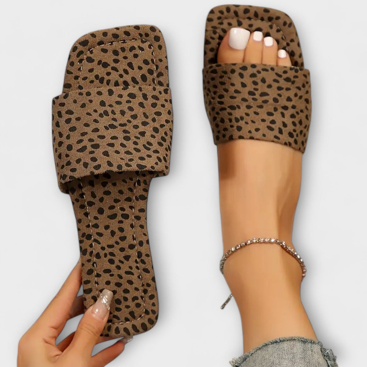 Georgina - Mocasines planos con Estampado de Leopardo