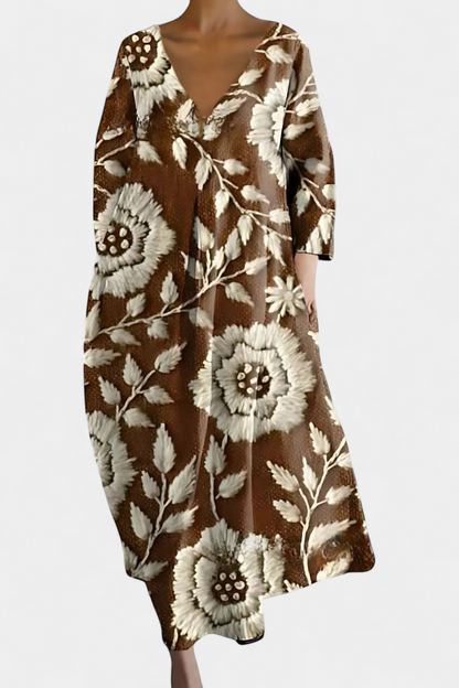 Ana - Vestido Fluido con Estampado