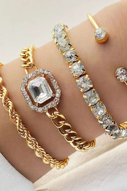 Conjunto de Pulseras con Tachuelas