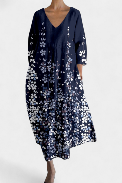 Ana - Vestido Fluido con Estampado