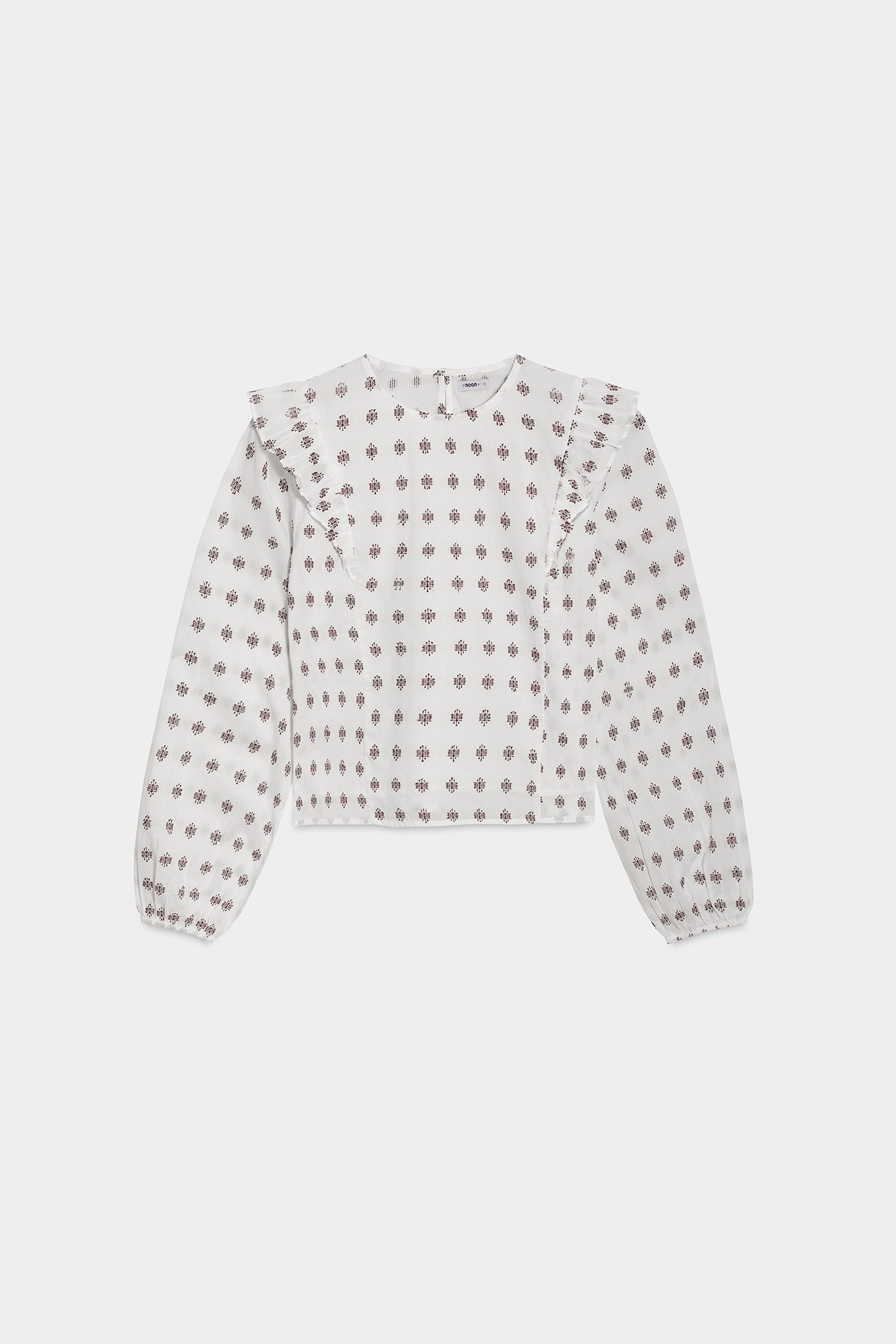 BLUSA BORDADA VOLANTES