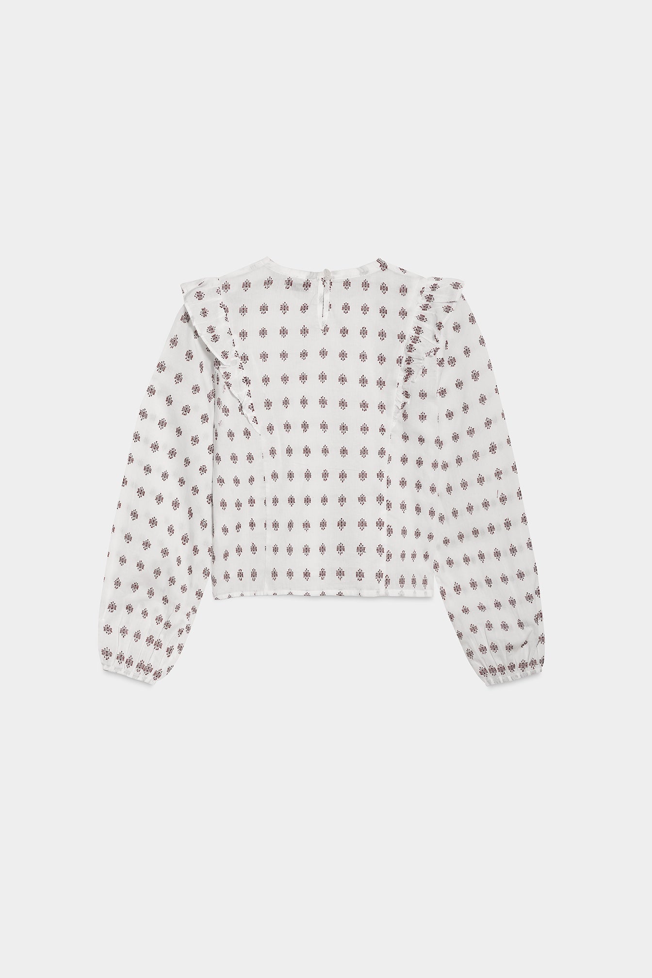BLUSA BORDADA VOLANTES