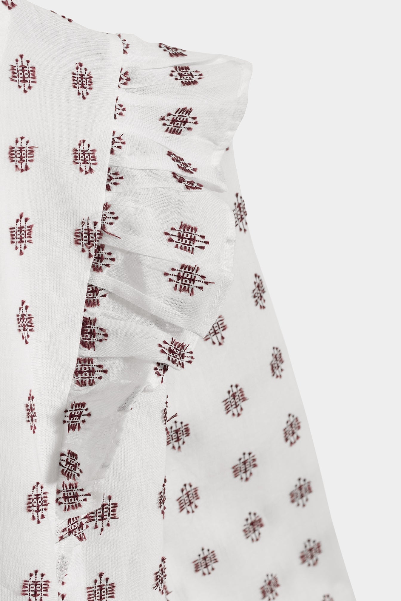 BLUSA BORDADA VOLANTES