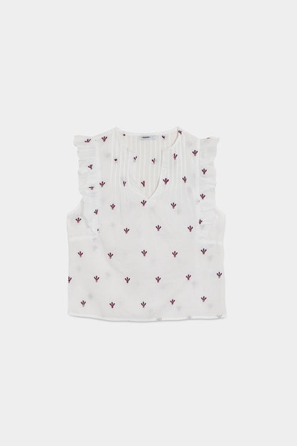BLUSA DETALLE BORDADO ABALORIO