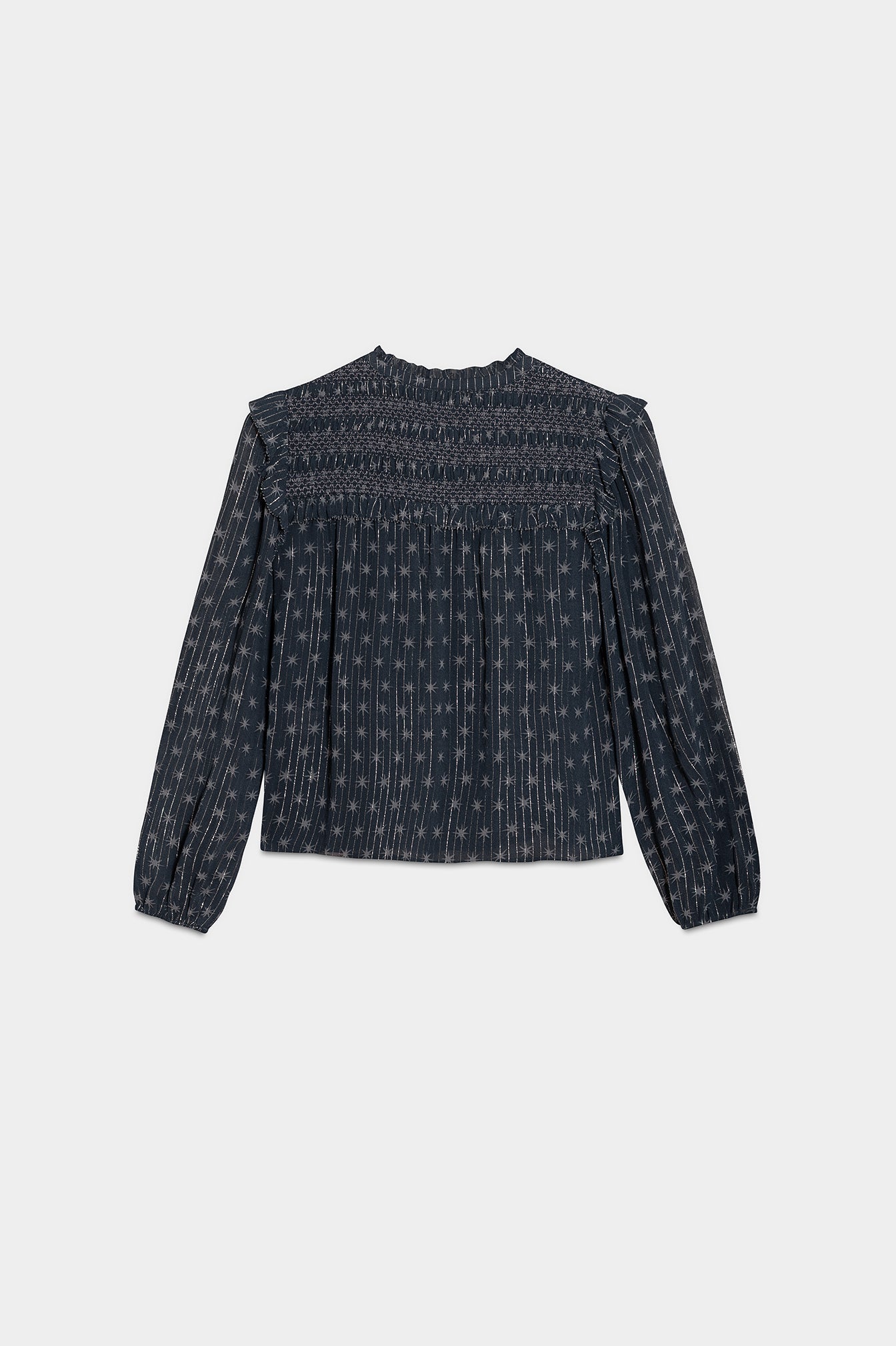 BLUSA ESTAMPADA FRUNCES