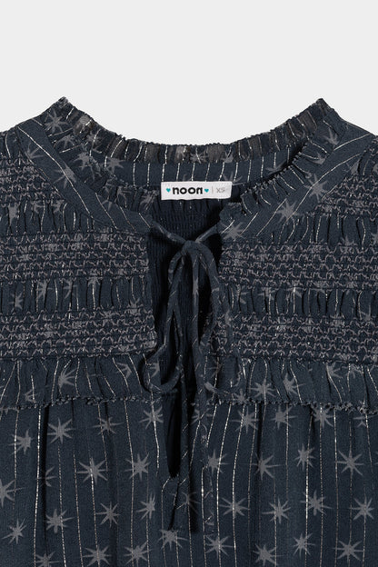 BLUSA ESTAMPADA FRUNCES