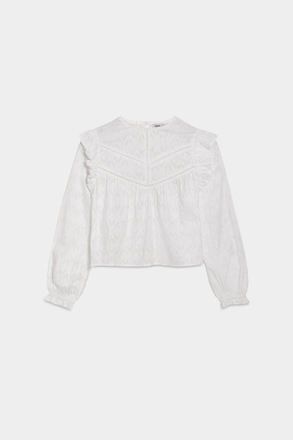 BLUSA TEXTURA VOLANTES