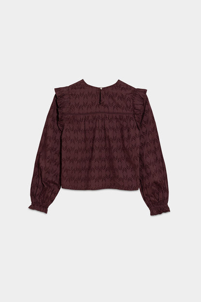 BLUSA TEXTURA VOLANTES