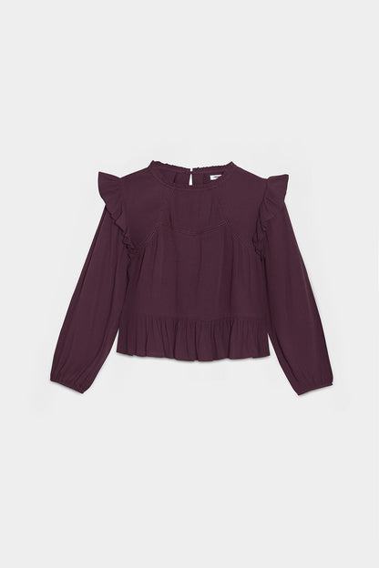 BLUSA VOLANTE DETALLES