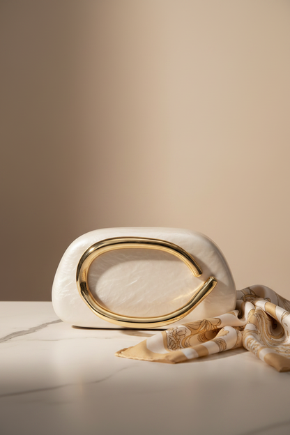 Bolsa Clutch Glamour - Beige