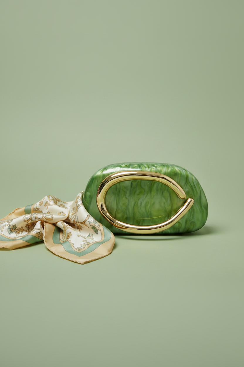 Bolsa Clutch Glamour - Verde