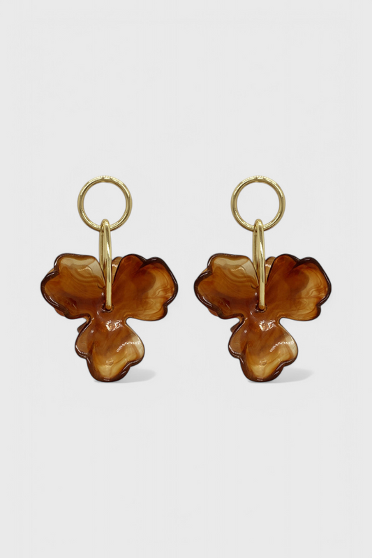 Pendientes con Colgante de Flor