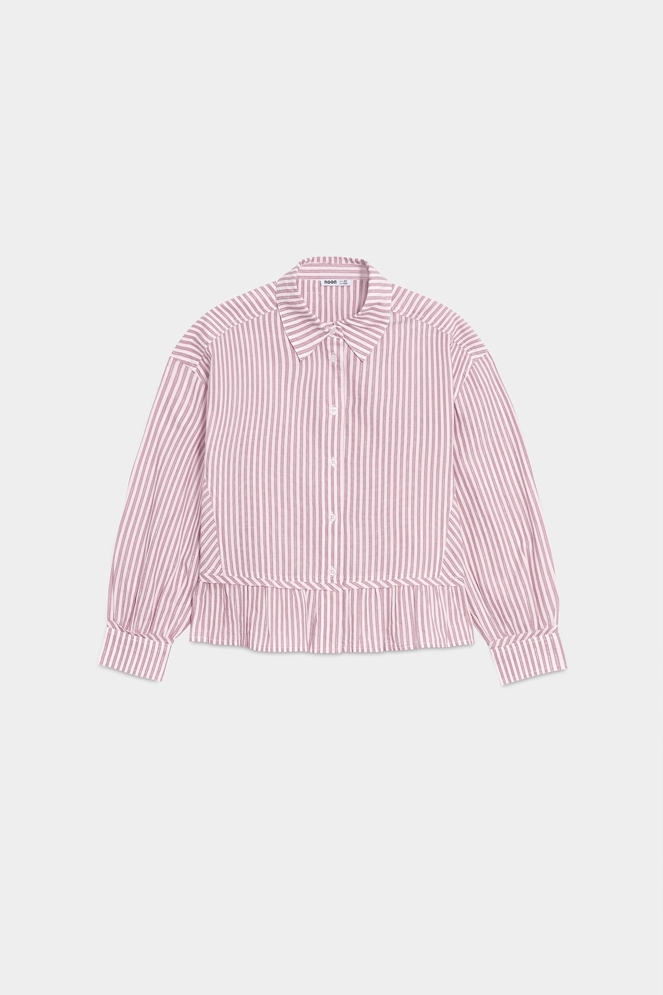 CAMISA VOLANTE RAYAS