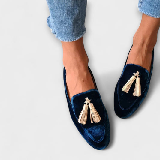 Bruna - Mocasines de Inspiración Vintage con Flecos