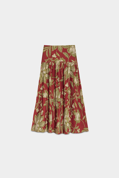 FALDA MIDI FRUNCE CHIARA