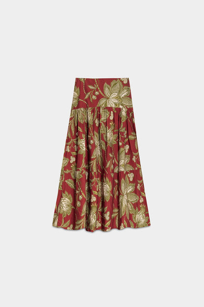 FALDA MIDI FRUNCE CHIARA