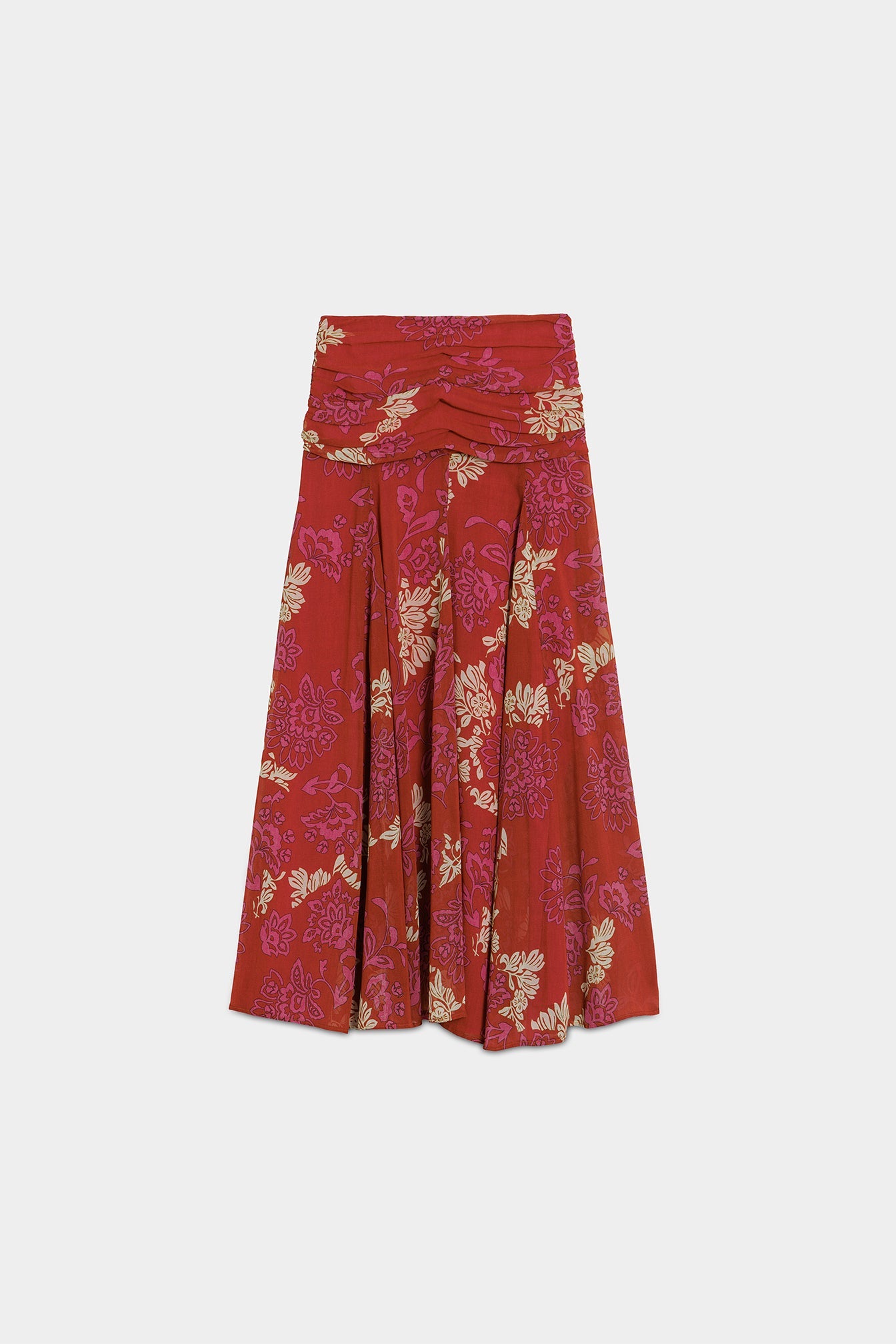 FALDA MIDI GODETS MER SIERRA