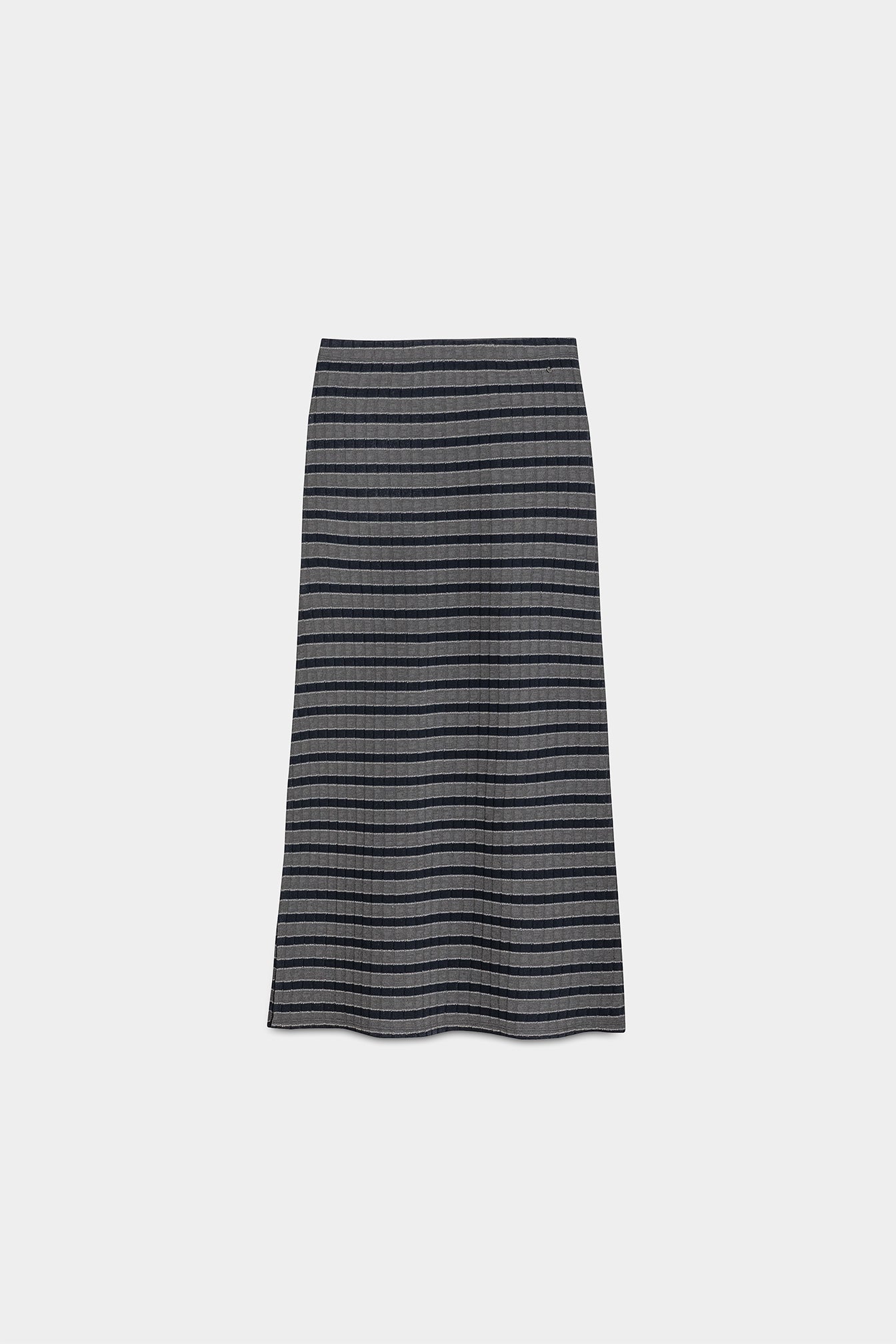 FALDA MIDI RAYAS LUREX