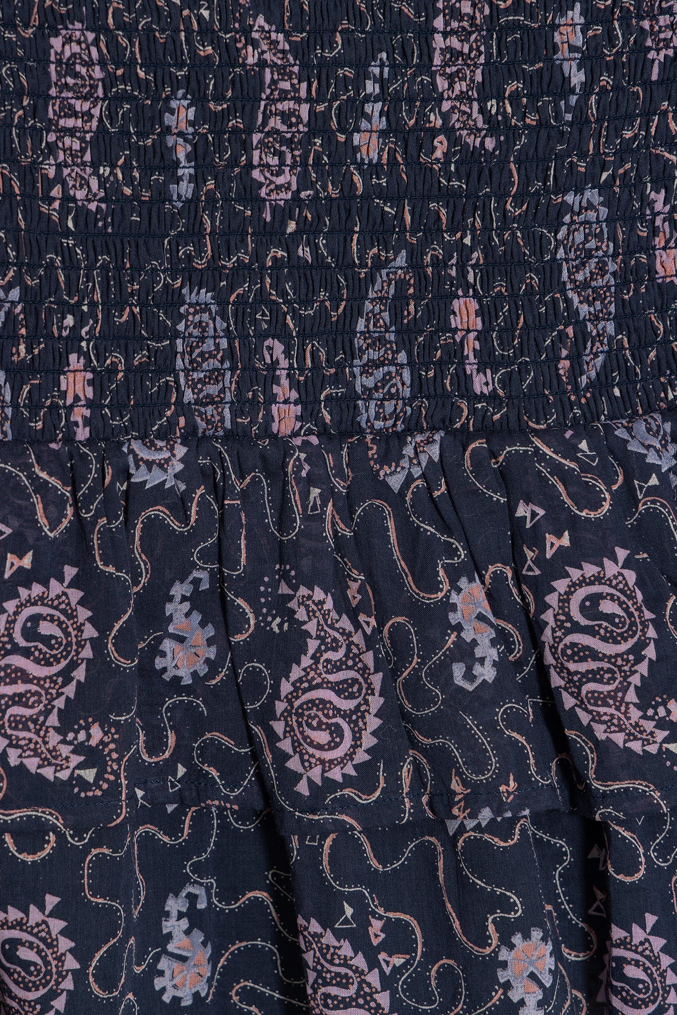 FALDA MINI VOLANTES ESTAMPADA