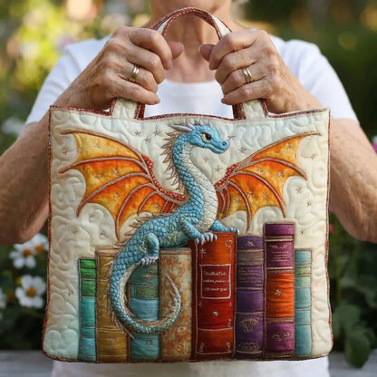 Bolso Acolchado - Dragón Esmeralda Guardián de los Libros