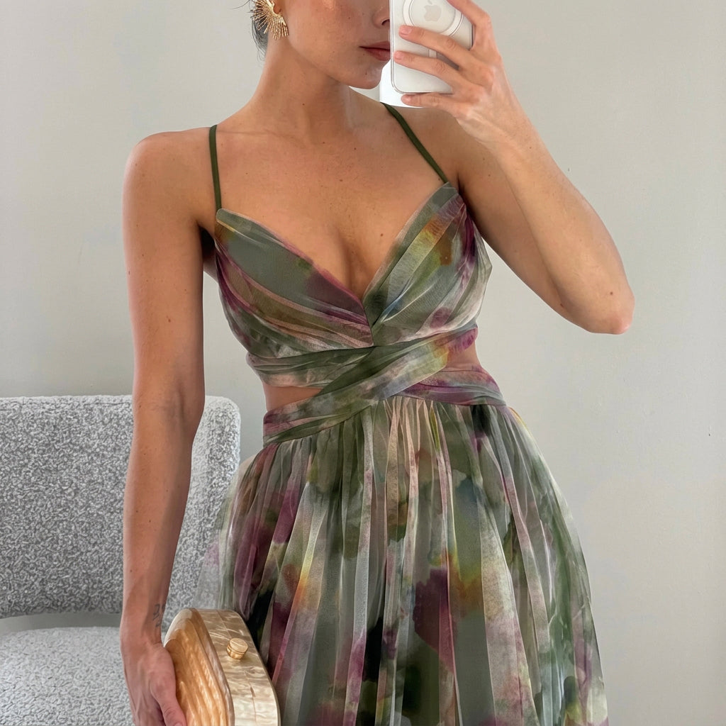 Margarita - Vestido Maxi Con Estampado Floral