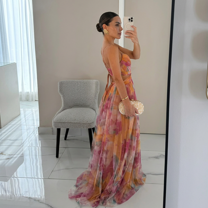 Margarita - Vestido Maxi Con Estampado Floral