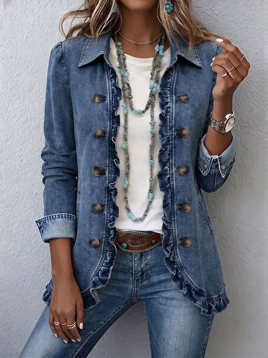 Amelia | Chaqueta con Detalles de Volantes